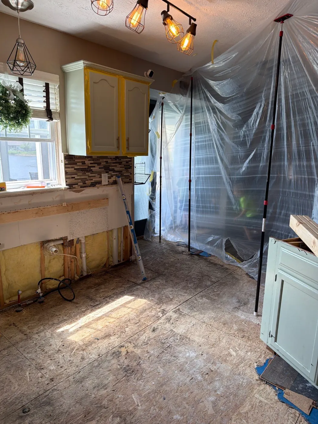 Certified restoration crew at work on Rossville residence